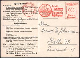 FREIBURG (BREISGAU)1/ Trinkt/ Dr.Sidler's/ Bionervin/ Kraft-Nahrung 1939 (7.1.) Dekorat. AFS = Mönch Im Heilmittel-Labor - Medicina