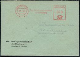 (24a) HAMBURG 11/ See-Berufsgenossenschaft 1959 AFS Klar Auf Vordruck-Bf. (Dü.E-23CO) - HANDELSSCHIFFAHRT / ZIVILE SCHIF - Maritiem