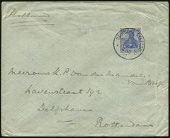 DEUTSCHES REICH 1907 (2.10.) 1K-BPA: DEUTSCHE SEEPOST/OST-/ASIATISCHE/LINIE/*c , Klar Gest. EF 20 Pf. Germania (Mi.87 EF - Marítimo