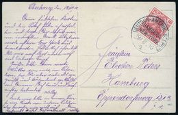 DEUTSCHES REICH 1910 (19.8.) 1K-BPA: DEUTSCH-AMERIKANISCHE-SEEPOST/ HAMBURG-/ NEW YORK/a Auf EF 10 Pf. Germania (Mi.86 I - Maritiem