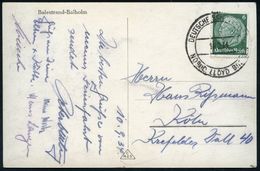 DEUTSCHES REICH 1934 (10.9.) 2K-BPA: DEUTSCHE SCHIFFSPOST/ NORDD. LLOYD BREMEN Auf EF 6 Pf. Hindenbg. (Mi.516 EF) S/w.-F - Maritiem