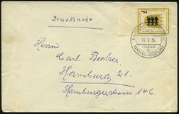 B.R.D. 1955 (14.7.) 2K-BPA: DEUTSCHE SCHIFFSPOST/DES/ Wappen Von Hamburg/a/HAMBURG - HELGOLAND = MS. "Wappen Von Hamburg - Marítimo