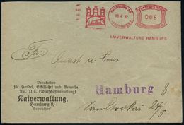 HAMBURG 14/ ( F R E I H A F E N)/ Hamburger/ Freihafen-/ Lagerhaus-/ Gesellschaft.. 1932 (18.4.) Seltener AFS Typ "Komus - Schiffahrt