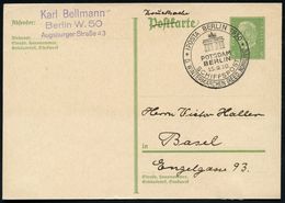 BERLIN/ IPOSTA 1930/ POTSDAM/ BERLIN/ SCHIFFSPOST/ D. WINTERMÄRCHEN (REED. NOBILING) 1930 (15.9.) Seltener SSt = BPA Dam - Maritiem