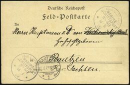 DEUTSCHES REICH 1900 (14.8.) 1K-BPA: KAIS. DEUTSCHE/MARINE-/SCHIFFSPOST/No.49/** = Gecharterter NDL-Versorgungs-Dampfer  - Schiffahrt