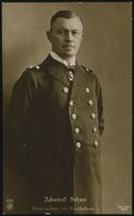 DEUTSCHES REICH 1916/17 3 Verschiedene Foto- Bzw. Künstler-Ak.: Admiral Scheer (2x Spenden-Ak.) Je Ungebr., 3 Belege - - Marítimo