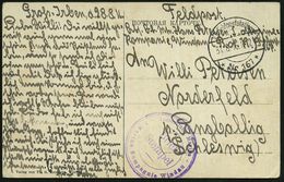 DEUTSCHES REICH /  LETTLAND 1916 (31.8.) 1K-Steg: K. D. Feldpoststation/* Nr 167 *  (Nr.2004) + Viol. 2K-HdN: Kaiserlich - Marítimo