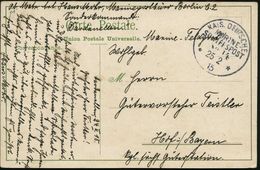 DT.POST TÜRKEI 1915 (25.2.) 1K-BPA: KAIS.DEUTSCHE/MARINE-/SCHIFFSPOST/No.14/** = Dampfer "General" (= Kommando Mittelmee - Marítimo