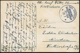 DEUTSCHES REICH 1915 (20.7.) 1K-BPA.: KAIS. DEUTSCHE/MARINE-/SCHIFFSPOST/No.30 = S.M.S. "Rheinland", Linienschiff (Apr.  - Marittimi