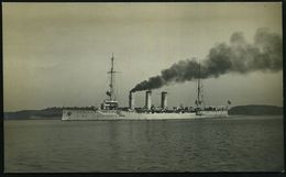 DEUTSCHES REICH 1917 (3.9.) 1K-BPA: KAIS. DEUTSCHE/MARINE-/SCHIFFSPOST/No.2 (teils Etw. Undeutl.) = Kleiner Kreuzer, Sta - Maritime