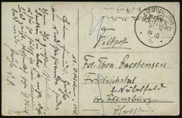 DEUTSCHES REICH 1918 (19.10.) 1K-BPA.: KAIS. DEUTSCHE/MARINE-/SCHIFFSPOST/No.7/** = Linienschiff + Hs. Abs., Späte Feldp - Marittimi