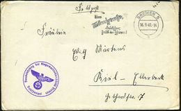 BREMEN 5/ Z/ Deine/ Muttersprache/ Deutscher,/ Halt In Ehren! 1940 (16.9.) MWSt, Text Sütterlin + Viol. 1K-HdN: Baulehrg - Maritime