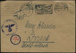 (10) HALLE (SAALE) 8/ B/ Jugend/ Aufs/ Meer! 1945 (19.1.) BdMWSt + 6 Waager. Striche + PLGZ = Schnellboot , Klar Gest.,  - Maritiem