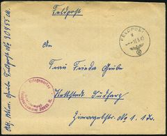 DEUTSCHES REICH /  BULGARIEN 1943 (15.5.) 1K: FELDPOST/g/--- + Roter 1K-HdN: Kriegsmarine/ Feldpostnr. 30955 M. = Marine - Marittimi