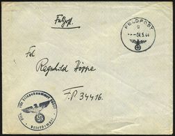 DT.BES.FRANKREICH 1944 (4.5.) 1K: FELDPOST/g/--- + Vio. 1K-HdN: Feldpostnr. 56707 = Admiral Französ. Südküste (dort Fand - Maritime