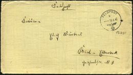 DT.BES.NORWEGEN 1940 (19.6.) 1K: FELDPOST/b/--- + Rs. Hs. Abs.: "Feldpost N. 36 805" = Sonderstaffel   N A R V I K , Kom - Schiffahrt