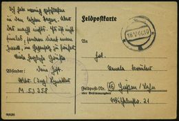 Gotenhafen 1944 (18.5.) Stummer, Ehem. Polnischer 2K-Steg = Tarnstempel Gotenhafen + Viol. 1K-HdN: Fp. Nr. M 53 358 = Sc - Maritiem