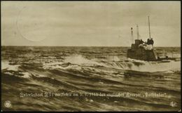 Wilhelmshaven/ *k* 1917 (4.4.) 1K-Brücke Auf Monochromer Foto-Ak.: Unterseeboot U 21 (versenkt Am 5.9.1914 Den Englische - Sous-marins