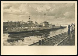 DEUTSCHES REICH 1940 (ca.) S/w.-Foto-Ak.: München, Haus Der Deutschen Kunst "Von Feindfahrt Zurück" Von Claus Bergen , U - Submarinos