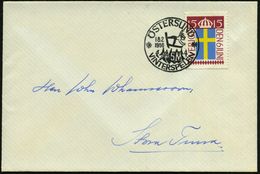 SCHWEDEN 1956 (18.2.) SSt: ÖSTERSUND/SM/VINTERSPELEN = Skispringer (im V-Stil) Klar Gest. Inl.-Bf - - Skisport