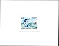NEUKALEDONIEN 1979 30 F. Hochseeangeln = "Blauer Marlin" (Schwertfisch) , U N G E Z .  Einzelabzug Als Kleinbogen ("Epre - Other & Unclassified