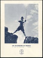 FRANKREICH 1939 40 + 60 C.  Sonder-P: Pfadfinder, Scouting = Pfadfinder-Bogenschütze , Motiv 2x, Ungebr., Selten!  (Mi.P - Archery