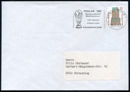 8440 STRAUBING 1/ 101/ GEBÜHR BEZAHLT/ ITALIA'90/ Deutschland/ Weltmeister.. 1990 (25.10.) Absenderstempel = Vorausentwe - Sonstige & Ohne Zuordnung