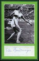 DEUTSCHES REICH 1936 S/w.-Abb.: Gisela   M A U E R M A Y E R  + Orig. Autogr. = Gold, Diskus, Berlin 1936 , Dekorative S - Atletismo