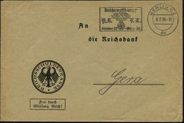 BERLIN C 2/ Du/ Reichswettkampf/ N.S.K.K. 1936 (8.2.) MWSt = N.S.K.K.-Logo (= National-Sozialist. Kraftfahrer-Korps), Kl - Auto's