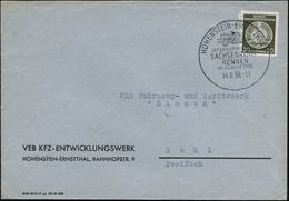 HOHENSTEIN-ERNSTTHAL/ INTERNAT./ SACHSENRING/ RENNEN/ 19.AUGUST 1956 (14.8.) HWSt = Motorrad-Rennfahrer , Klar Gest. Die - Motorfietsen
