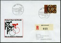 SCHWEIZ 1982 (16.6.) SSt.: 8604 VOLKETSWIL/TdS/Tour De Suisse/Prolog (Radsport-Piktogramm) + RZ: 8604 Volketswil, Motivg - Ciclismo