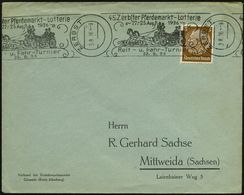 ZERBST/ 45.Zerbster Pferdemarkt-Lotterie/ 22.-25.Aug./ Reit-u.Fahrturnier 1936 (3.8.) Dekorativer, Seltener RoWSt = Zwei - Reitsport