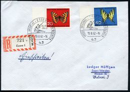 43 ESSEN/ GROSSE INTERNAT.KANU-REGATTA 1962 (19.8.) SSt = Kajak-Einer , 2x + RZ: Essen 1/v (ohne PLZ = Aufbrauch!) Klar  - Altri & Non Classificati