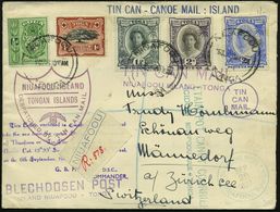 TONGA 1937 (Okt.) 1 1/2 P., 2 P. U. 2 1/2 P. Freimarken U.a., 1K: NIUAFOOU + Div. HdN: TIN CAN - CANOE MAIL = Blechdosen - Otros & Sin Clasificación