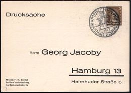 MÜNCHEN/ 18.DEUTSCHES BUNDESSCHIESSEN 1927 (22.7.) Seltener SSt (Schütze M.Hut) Auf PP 3 Pf. Goethe (G.Jacoby, Mi.PP 97/ - Schieten (Wapens)