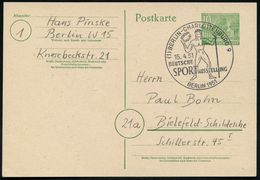 (1) BERLIN-CHARLOTTENBURG 9/ DEUTSCHE/ SPORT AUSSTELLUNG 1951 (15.4.) SSt = Antiker, Griechischer Sieger (mit Lorbeer) K - Otros & Sin Clasificación