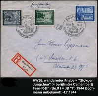 STOLP (POM) 1/ L/ Bekannt Durch Stolper Jungchen 1944 (4.7.) HWSt = "Stolper Jungchen" Mit Wanderstab (u. Käse-Packung)  - Autres & Non Classés
