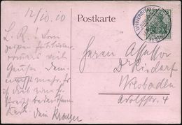 BERLIN/ UNIVERSITÄTS-/ JUBILÄUM/ FESTKOMMERS 1910 (12.10.) Seltener SSt Auf Monochromer Jubil.-Sonder-Kt.: FEST-COMMERS  - Ohne Zuordnung