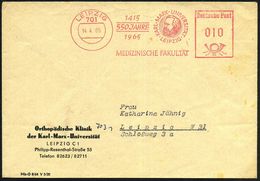 701 LEIPZIG/ 1415/ 550 JAHRE/ 1965/ KARL-MARX-UNIVERSITÄT/ MEDIZIN.FAKULTÄT 1965 (14.4.) Jubil.-AFS (Marx-Kopf) Dienst-B - Ohne Zuordnung