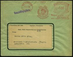 NEUKIRCHEN/ (PLEISSE)/ Gebr.Wolf/ Die Negergarn/ Garantiert Echt/ Negergarn U./ Belagarn/ Sind.. Farbecht 1938 (10.2.) S - VN