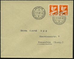 SCHWEIZ 1932 (2.2.) 10  C. "Internat. Abrüstungskonferenz Genf", Reine MeF: Paar (= Friedenstaube) 2x SSt.: GENEVE/I/ Co - VN