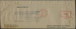 SCHWEIZ 1932 (18.4.) AFS: GENEVE/469/CONSIG. LETT./469 = Societé Des Nations (ohne Werbeklischee) 0005 C.  Auf Ausl.-Zei - VN