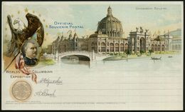 U.S.A. 1893 PP 1 C. Grant, Schw.: WORLD'S COLUMBIAN EXPOSITION.. Government Building, Präs. Grover Cleveland = Präsident - Otros & Sin Clasificación