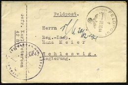 DEUTSCHES REICH 1944 (5.10.) 1K: FELDPOST/f/--- + Viol. 1K-HdN: Feldpostnr. 42 837 = II./  R A K E T E N - Werfer-Regt.  - Sonstige & Ohne Zuordnung