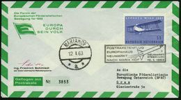 ÖSTERREICH 1963 (12.1.) Europa-Raketenflug Ing. F. Schmiedl, EF 5 S. Luposta + SSt.: NEUMARKT/STEIERMARK/3/ POST-RAKETEN - Otros & Sin Clasificación