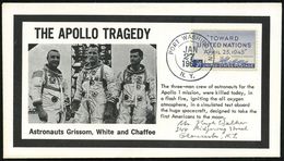 U.S.A. 1967 (27.1.) 2K: PORT WASHINGTON/N.Y. Auf Trauer-SU.: THE APOLLO TRAGEDY = Tod Der Astronauten Grissom, White, Ch - Verenigde Staten