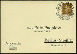 BERLIN SO 36/ *Zwergen-Stadt-Berlin* 1932 (13.3.) Seltener SSt Auf PP 3 Pf. Ebert (F. Paeplow, Mi.PP 106/B 12) Klar Gest - Circus