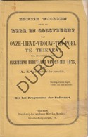 TIENEN OLV Ten Poel 1873 Druk: Merckx-Mertens Tienen - 48 Pag (N472) - Antique