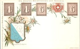 TIMBRES -- SUISSE - Die Ersten Briefmarken Der - Timbres (représentations)