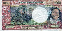 TAHITI-PAPEETE Billet 1000 Francs-1985- EN T T B Signature Billecart & Waitzeneg - Haiti